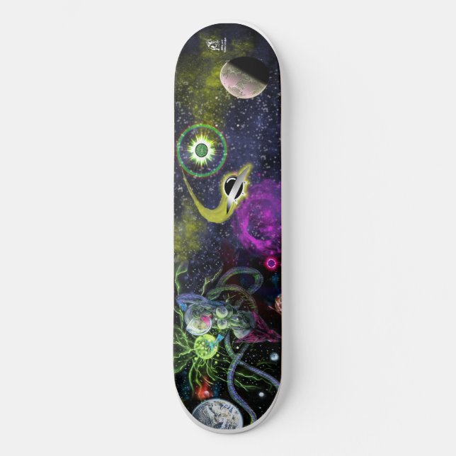 Skateboard Diva espacial (Anverso)