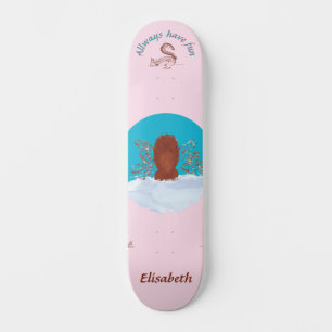 Skateboard Diversión de búsqueda del tesoro ardilla cavando p