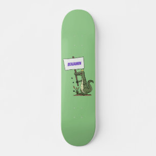 Skateboard Divertido cocodrilo alineador con personalizado de