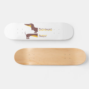 Skateboard Divertido dachshund lindo para padres de perros la