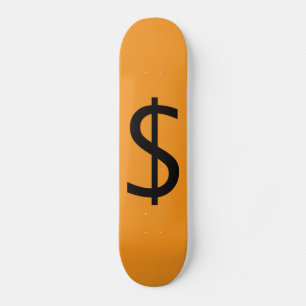 Skateboard Dólar $igno Naranja 