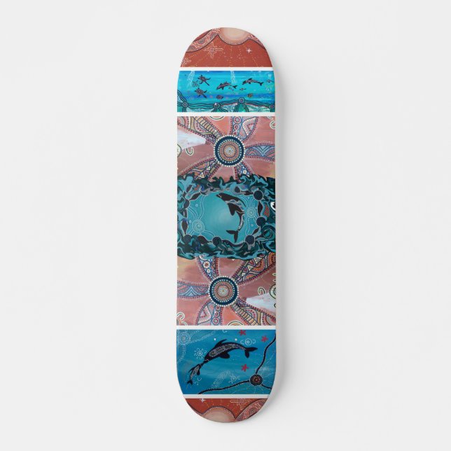 Skateboard Dolphin Corroboree (Anverso )