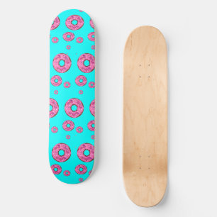 Skateboard Donuts de crema rosa