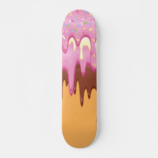 Skateboard Donuts flotantes (Anverso )