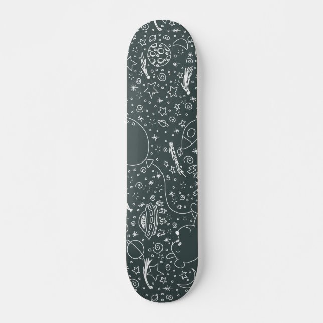 Skateboard Doodle del espacio (Anverso )