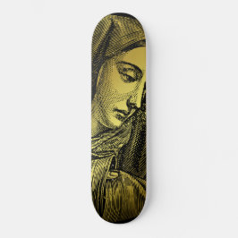 Skateboard Dorada nuestra dama de penas