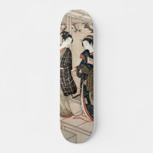 Skateboard Dos geishas maiko ukiyo-e vintage japoneses