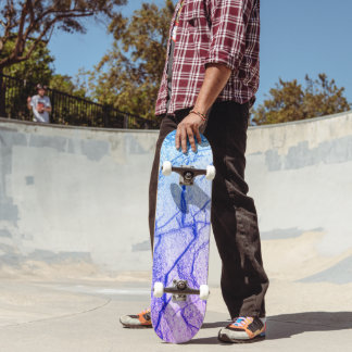 Skateboard Dos Tone Purple Marble Look
