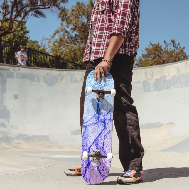 Skateboard Dos Tone Purple Marble Look (Exterior 2)