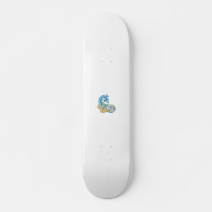 Skateboard Dot, Sherpa Blue, Golden Sand Design