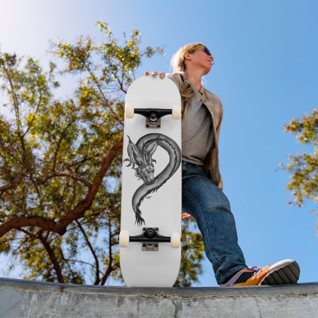Skateboard Dragón al estilo del tatuaje (Exterior 1)