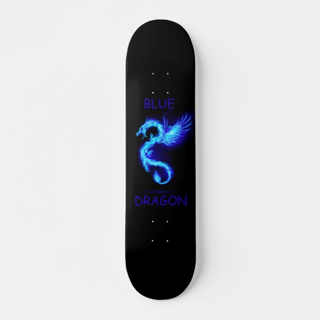 Skateboard Dragón azul (Anverso )