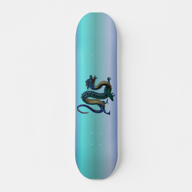 Skateboard Dragón azul (Anverso )