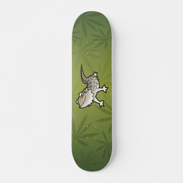Skateboard Dragón barbudo de dibujos animados / Dragón de Ran (Anverso )