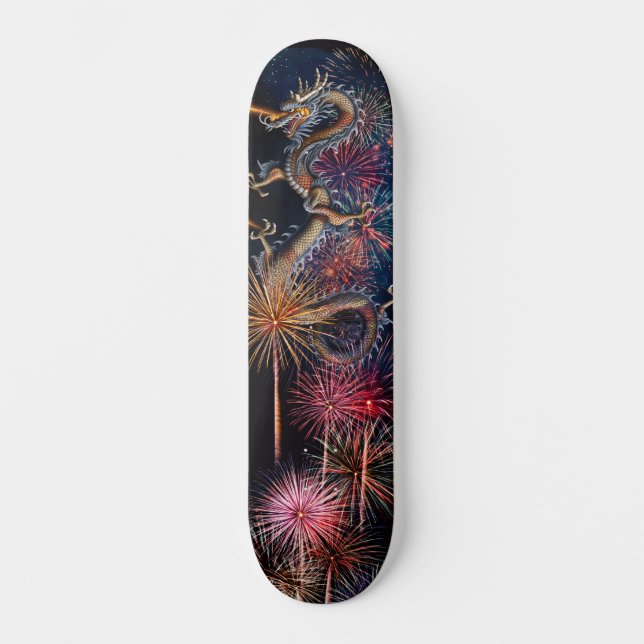 Skateboard Dragón Chino (Anverso)