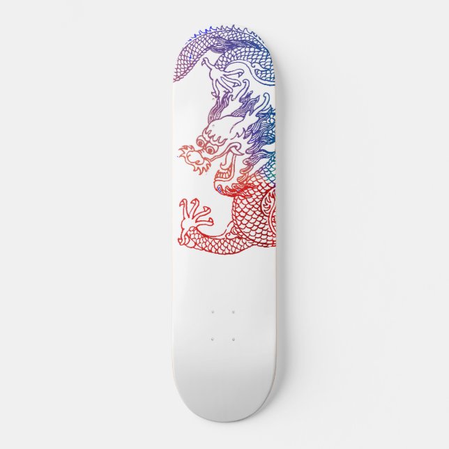 Skateboard Dragón chino (Anverso)