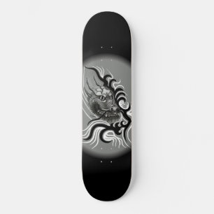 Skateboard Dragón chino en tatuaje