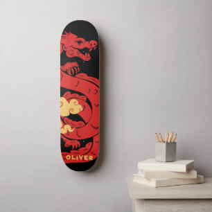 Skateboard Dragón chino personalizado