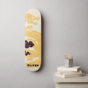 Skateboard Dragón chino personalizado