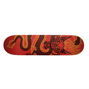 Skateboard Dragón: De oro