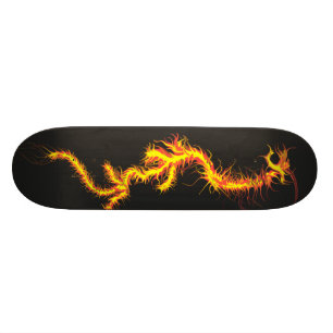 Skateboard dragón del fuego