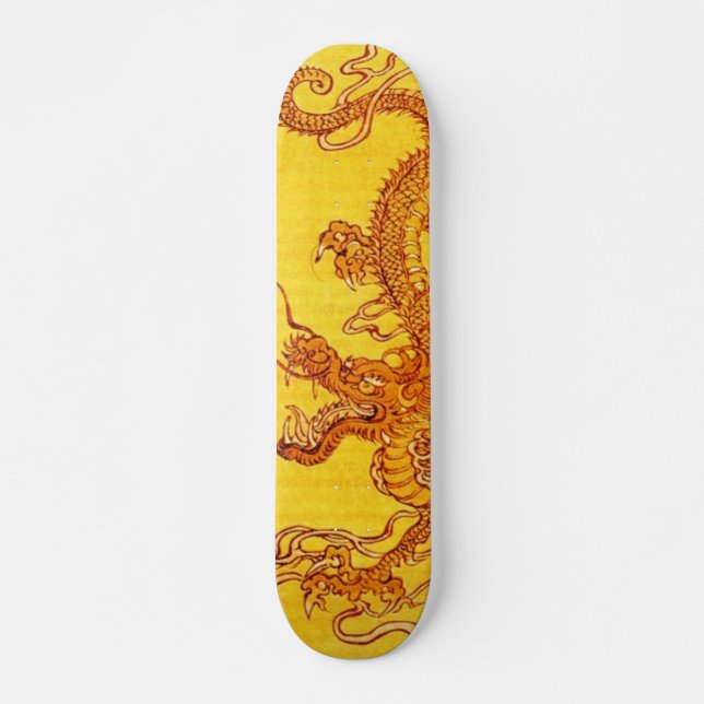 Skateboard Dragón dorado (Anverso )