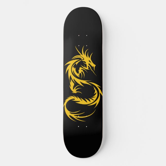 Skateboard Dragón dorado (Anverso)