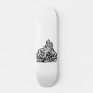 Skateboard Dragón en la roca