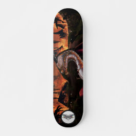 Skateboard Dragon engranaje metalizado piel sólida quemadura