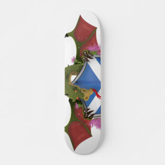Skateboard Dragón envuelto alrededor del Escudo Escocés