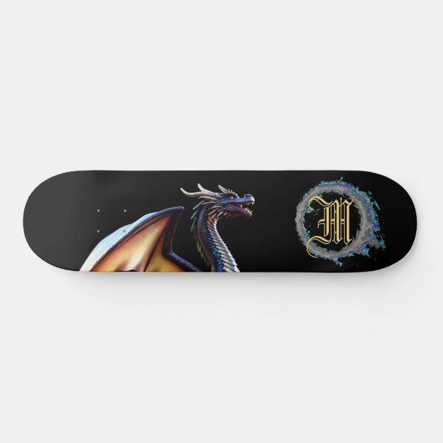 Skateboard *~* Dragón metalico Elemental Fierce BLUE AP88 (Horz)