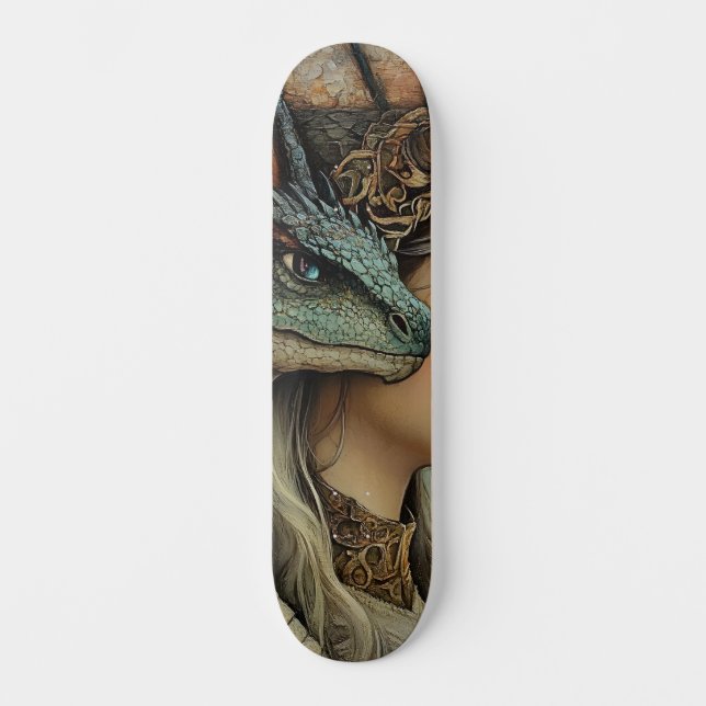 Skateboard Dragón mitológico Nymph Girly Skate Decks (Anverso)