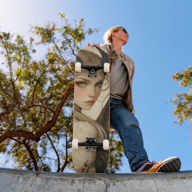 Skateboard Dragón mitológico Nymph Girly Skate Decks (Exterior 1)