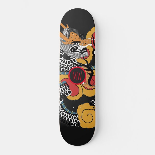 Skateboard Dragon personalizado (Anverso)