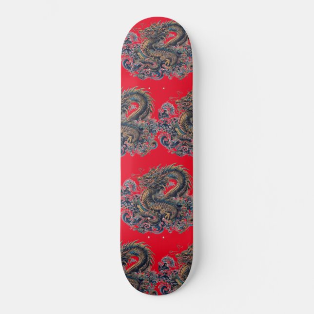 Skateboard Dragon Pizarra Completa Neon Green Prefabricada (Anverso)