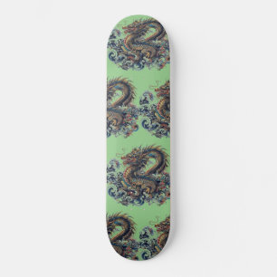 Skateboard Dragon Pizarra Verde Completa Prefabricada
