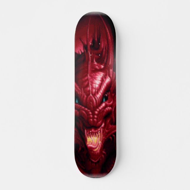 Skateboard Dragón rojo (Anverso )