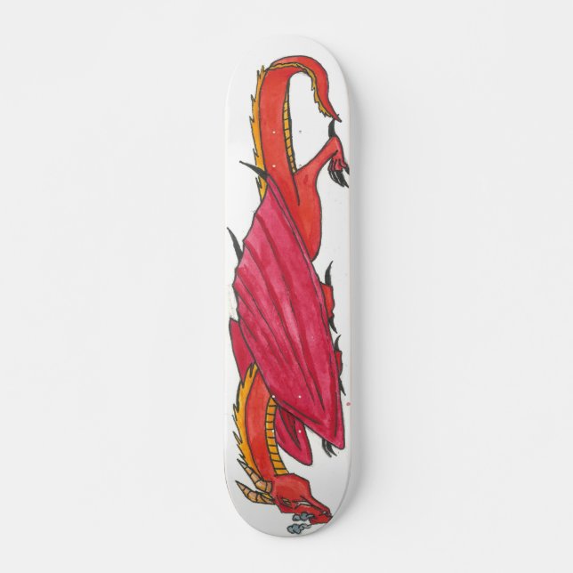 Skateboard Dragón rojo (Anverso )