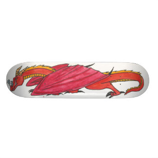Skateboard Dragón rojo