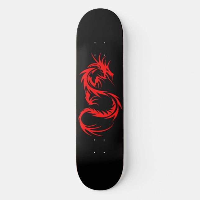 Skateboard Dragón Rojo (Anverso)