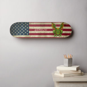 Skateboard Dragón verde norteamericano personalizado