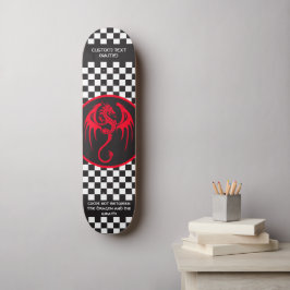 Skateboard Dragón y cotización de estilo celta