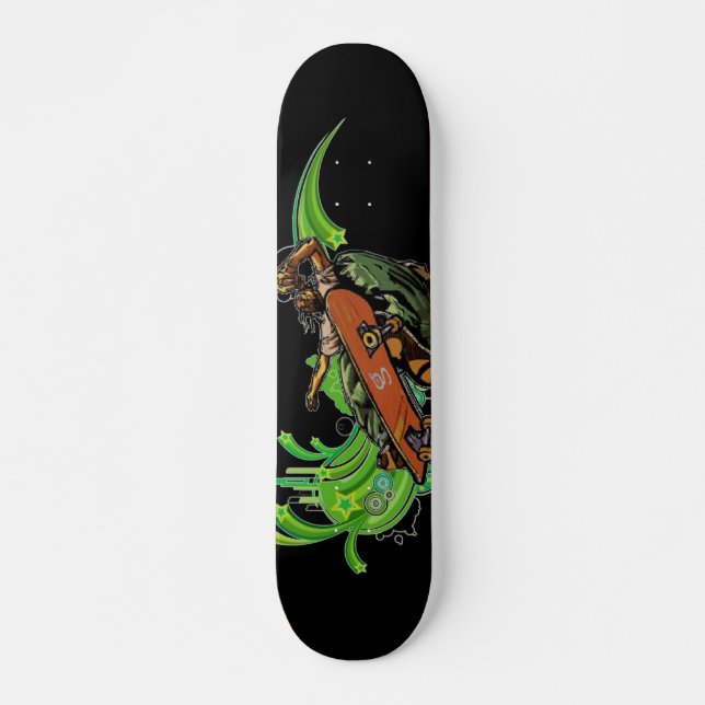 Skateboard Dread Man (negro) (Anverso )
