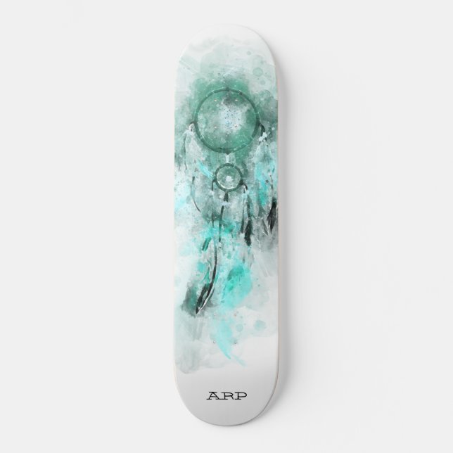Skateboard *~* Dream Boho Catcher Tribal Sagrada Shamanic Aqu (Anverso)