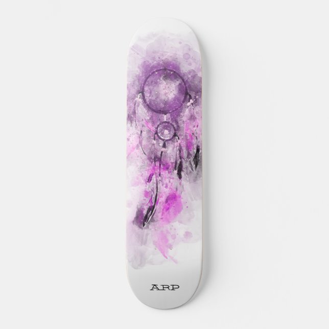 Skateboard *~* Dream Catcher . Sagrado Boho Tribal Shamanic (Anverso)