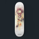 Skateboard *~* Dream Catcher Shaman Sagrado Tribal Shamanic<br><div class="desc">* Western BOHO American Watercolor Abstract Dream Catcher Journey con encantadoras plumas como símbolo chamánico para un diseño nativo americano de Healer espiritual Healer o BOHEMIAM. * . *** Los colores son mancha rosa así como púrpura y gris berenjena. Este espíritu basado en el esotérico popular boho creativo abstracto dreamcatcher...</div>