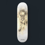 Skateboard *~* Dream Catcher Tribal Shaman Sacred Shamanic<br><div class="desc">* Western BOHO American Watercolor Abstract Dream Catcher Journey con encantadoras plumas como símbolo chamánico para un diseño nativo americano de Healer espiritual Healer o BOHEMIAM. * . *** Los colores son Sepia , Amarillo , Gris .. Este espíritu basado en el esotérico popular boho creativo abstracto dreamcatcher moderno y...</div>