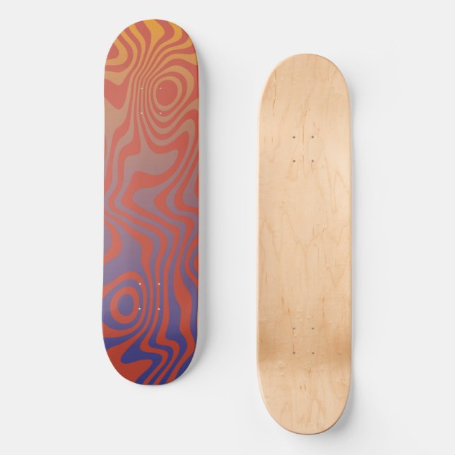 Skateboard Dream Flow l Abstract Trippy Pattern - No. 01 (Anverso)