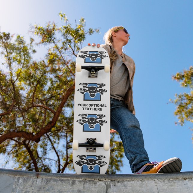 Skateboard Drone de texto de personalizado (Exterior 1)