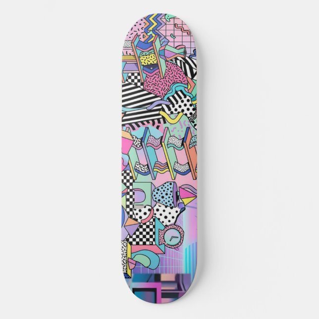 Skateboard Du Pasquier Geometrics Revisited (Anverso)